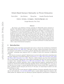 Subset-Based Instance Optimality in Private Estimation