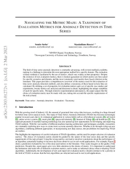 Navigating the Metric Maze: A Taxonomy of Evaluation Metrics for Anomaly
  Detection in Time Series