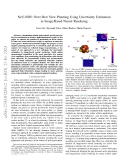 NeU-NBV: Next Best View Planning Using Uncertainty Estimation in
  Image-Based Neural Rendering