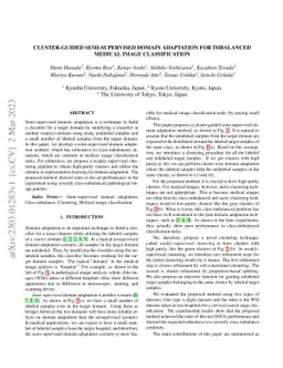 Cluster-Guided Semi-Supervised Domain Adaptation for Imbalanced Medical
  Image Classification
