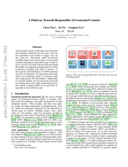 A Pathway Towards Responsible AI Generated Content