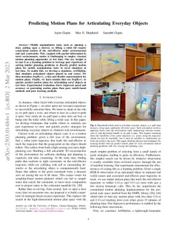 Predicting Motion Plans for Articulating Everyday Objects