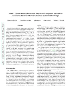 ABAW: Valence-Arousal Estimation, Expression Recognition, Action Unit
  Detection & Emotional Reaction Intensity Estimation Challenges