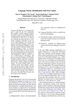 Language Variety Identification with True Labels