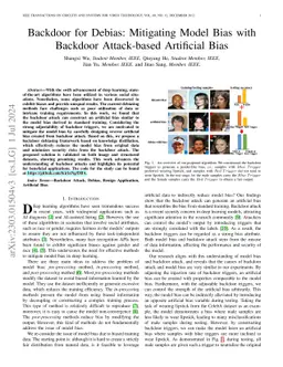 Backdoor for Debias: Mitigating Model Bias with Backdoor Attack-based
  Artificial Bias
