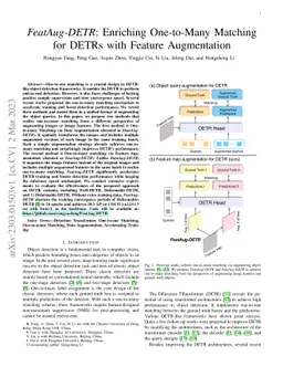 FeatAug-DETR: Enriching One-to-Many Matching for DETRs with Feature
  Augmentation