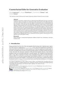 Counterfactual Edits for Generative Evaluation