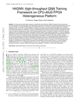 HitGNN: High-throughput GNN Training Framework on CPU+Multi-FPGA
  Heterogeneous Platform