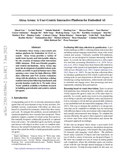 Alexa Arena: A User-Centric Interactive Platform for Embodied AI