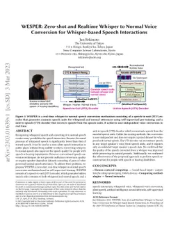 WESPER: Zero-shot and Realtime Whisper to Normal Voice Conversion for
  Whisper-based Speech Interactions