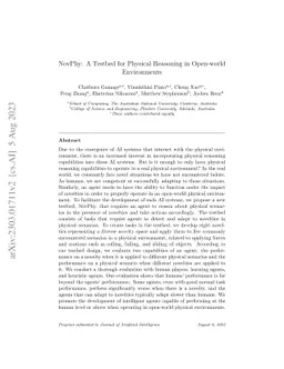 NovPhy: A Testbed for Physical Reasoning in Open-world Environments