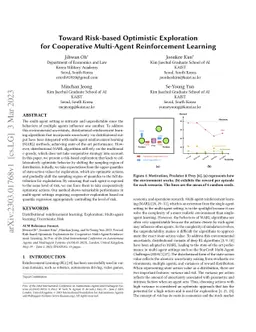 Toward Risk-based Optimistic Exploration for Cooperative Multi-Agent
  Reinforcement Learning
