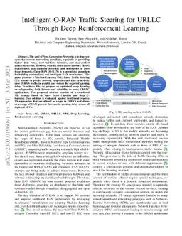 Intelligent O-RAN Traffic Steering for URLLC Through Deep Reinforcement
  Learning