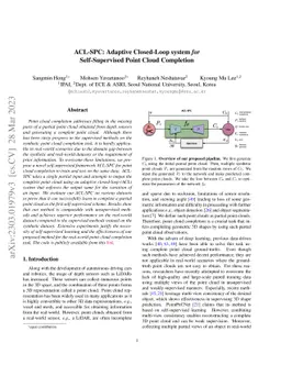 ACL-SPC: Adaptive Closed-Loop system for Self-Supervised Point Cloud
  Completion