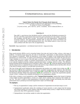 Unproportional mosaicing