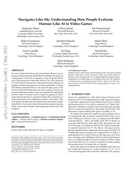 Navigates Like Me: Understanding How People Evaluate Human-Like AI in
  Video Games