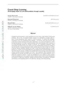 Causal Deep Learning