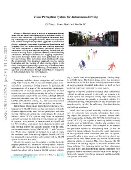 Visual Perception System for Autonomous Driving