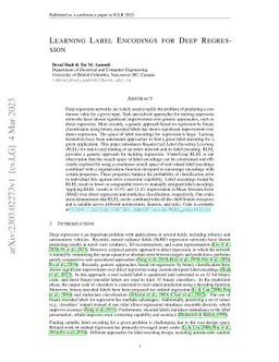 Learning Label Encodings for Deep Regression