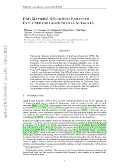 DAG Matters! GFlowNets Enhanced Explainer For Graph Neural Networks