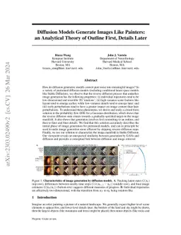 Diffusion Models Generate Images Like Painters: an Analytical Theory of
  Outline First, Details Later