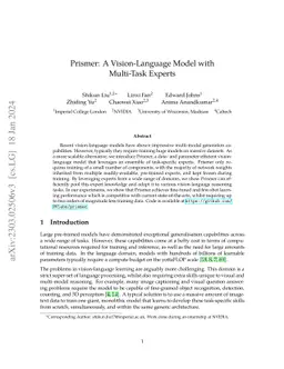 Prismer: A Vision-Language Model with Multi-Task Experts
