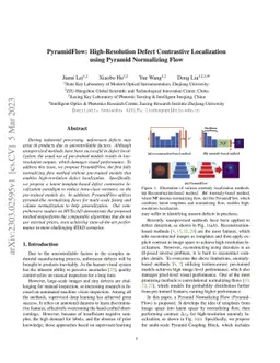 PyramidFlow: High-Resolution Defect Contrastive Localization using
  Pyramid Normalizing Flow