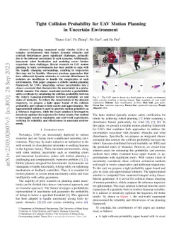 Tight Collision Probability for UAV Motion Planning in Uncertain
  Environment