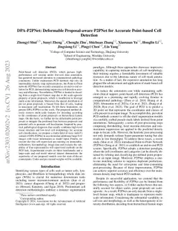 DPA-P2PNet: Deformable Proposal-aware P2PNet for Accurate Point-based
  Cell Detection
