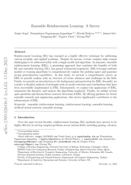 Ensemble Reinforcement Learning: A Survey