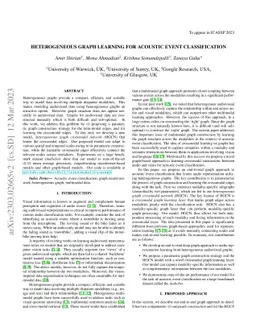 Heterogeneous Graph Learning for Acoustic Event Classification