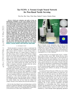 Tac-VGNN: A Voronoi Graph Neural Network for Pose-Based Tactile Servoing