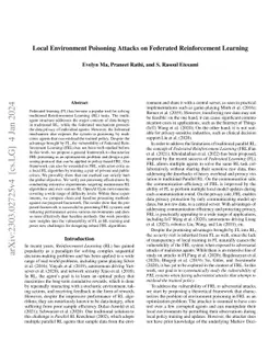 Local Environment Poisoning Attacks on Federated Reinforcement Learning