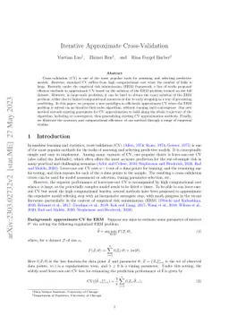 Iterative Approximate Cross-Validation