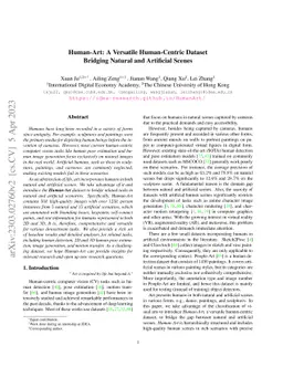Human-Art: A Versatile Human-Centric Dataset Bridging Natural and
  Artificial Scenes