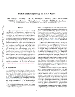 Traffic Scene Parsing through the TSP6K Dataset