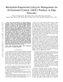 Blockchain-Empowered Lifecycle Management for AI-Generated Content
  (AIGC) Products in Edge Networks