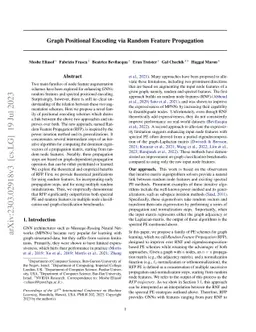 Graph Positional Encoding via Random Feature Propagation