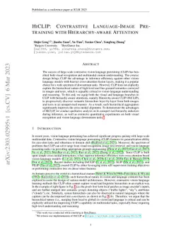 HiCLIP: Contrastive Language-Image Pretraining with Hierarchy-aware
  Attention