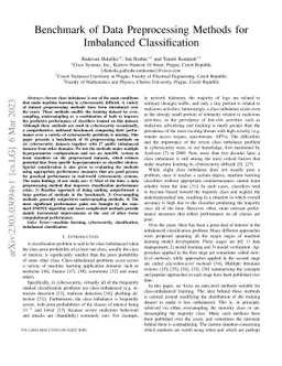 Benchmark of Data Preprocessing Methods for Imbalanced Classification