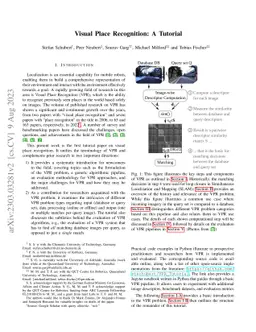 Visual Place Recognition: A Tutorial