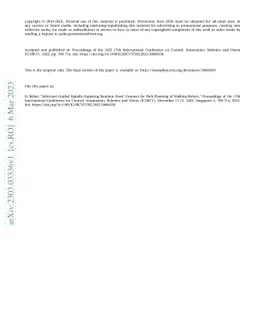 Informed Guided Rapidly-Exploring Random Trees*-Connect for Path
  Planning of Walking Robots