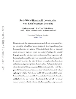 Real-World Humanoid Locomotion with Reinforcement Learning