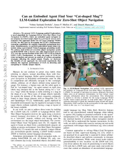 Can an Embodied Agent Find Your "Cat-shaped Mug"? LLM-Guided Exploration
  for Zero-Shot Object Navigation