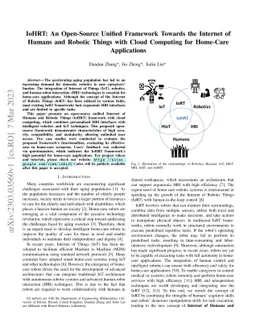 IoHRT: An Open-Source Unified Framework Towards the Internet of Humans
  and Robotic Things with Cloud Computing for Home-Care Applications