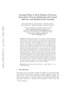 Learning When to Treat Business Processes: Prescriptive Process
  Monitoring with Causal Inference and Reinforcement Learning