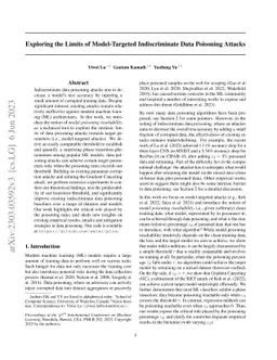 Exploring the Limits of Model-Targeted Indiscriminate Data Poisoning
  Attacks