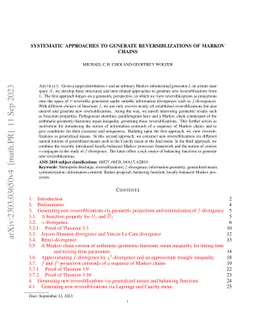 Systematic approaches to generate reversiblizations of Markov chains