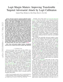 Logit Margin Matters: Improving Transferable Targeted Adversarial Attack
  by Logit Calibration