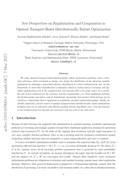 Nash Equilibria, Regularization and Computation in Optimal Transport-Based Distributionally Robust Optimization